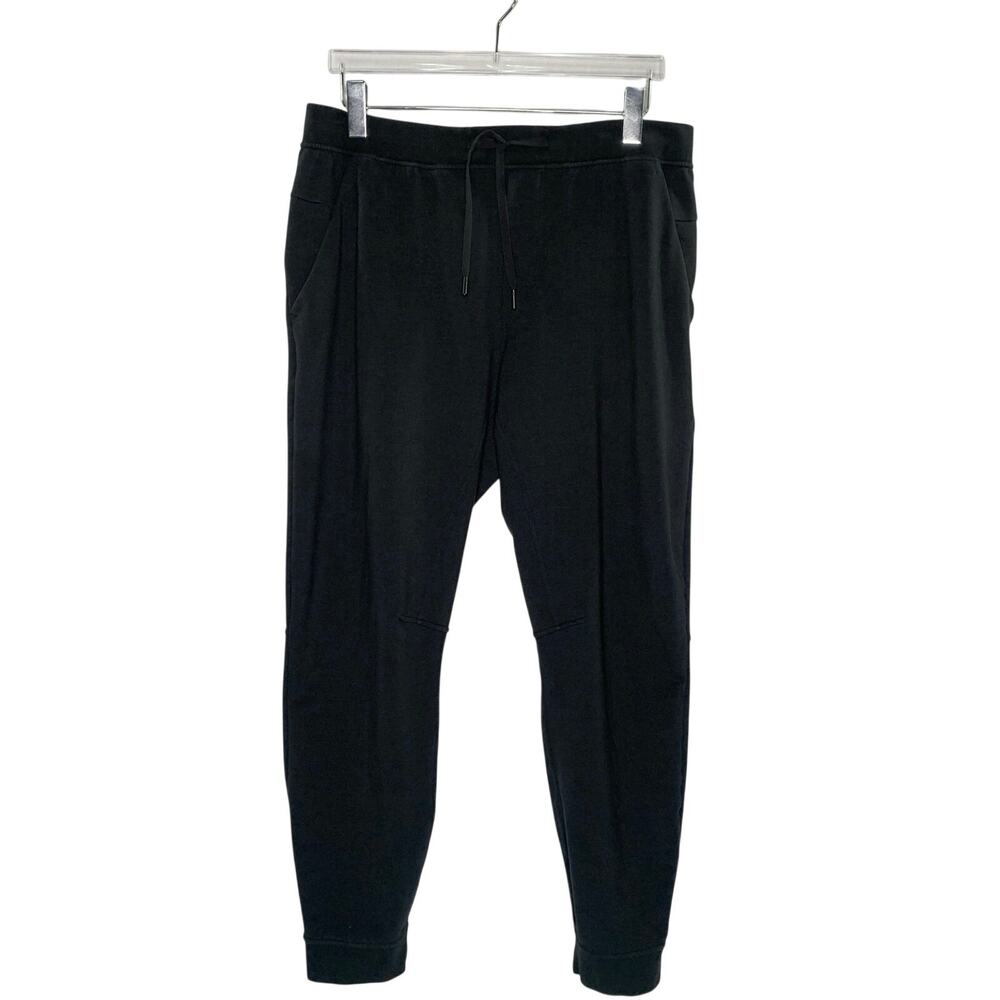 Lululemon City Sweat Jogger Pants XL Mens Washed Black Gray Active *flaw